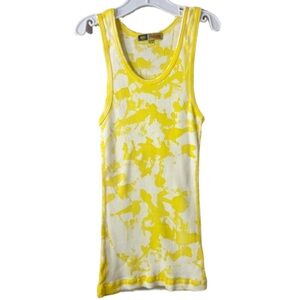 Bejeweled Yellow Tie-Dye Tank. One size